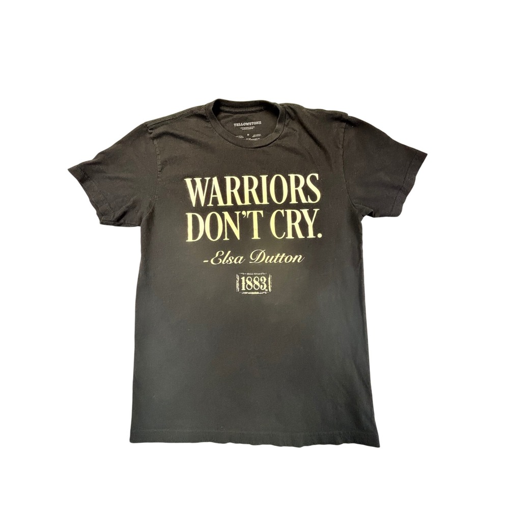 Yellowstone T-Shirt Womens M Black Warriors Don't Cry Elsa Dutton 1883 Graphic T